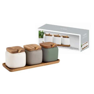 All Kitchen: Essentials Canister & Spoon Counter Set