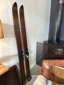Antique Skis Set of 2