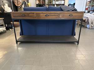 Newin: Console Table w/ Metal Shelf