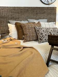 Furniture: Rattan Headboard - King