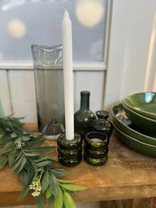 Verde Glass Candle Holder