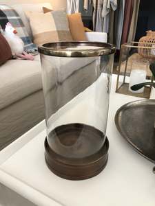 Lighting: Brass Finish Hurricane