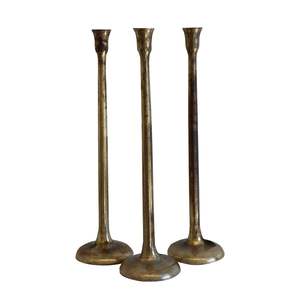 Lighting: Candlestick - Antique Brass Finish -