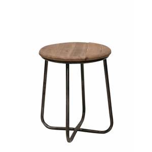 Seating: Recycled Pine and Metal Stool