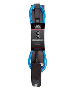 Surf Accessories: O&E Diamond Flex Longboard Regular 9'0 Knee Strap Leash