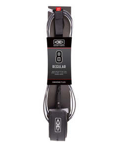 Surf Accessories: O&E Diamond Flex Regular 8'0 Moulded Leash