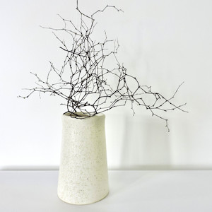 Vase: Nadine McConnell Ceramics. Ecru Flower Pot
