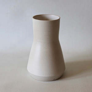 Ceramics: Shaw Road Ceramics. ‘Proud’ Vase - Soft White / Grey