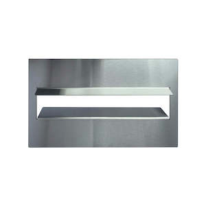 Box Design: Box Design. Behind the Fence Catcher - Stainless Steel Faceplate