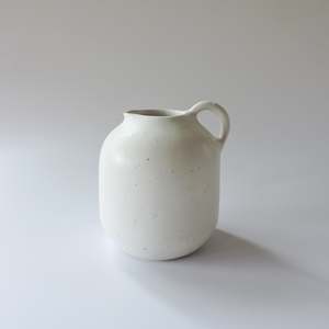 Nadine McConnell Ceramics. Oval Jug - Chalk