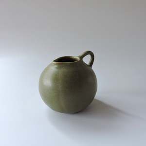 Nadine McConnell Ceramics. Sphere Jug - Olive