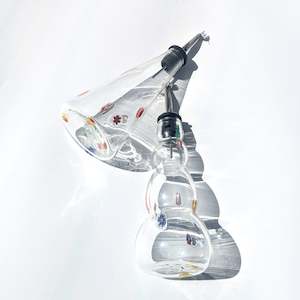 Glass: Lauren Hunt Glass. Floral Oil Decanter