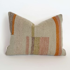 Homewares: Loom Studio. Handwoven Block Cushion 40x30cm