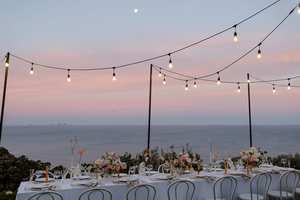 Products: FESTOON POLES - Event Hire - Twelve Tables