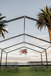 Products: 6m Noir Frame Only - Event Hire - Marquee Hire - Twelve Tables