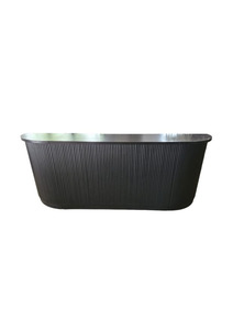 Products: BLACK RIBBED BAR CURVED - Event Hire - Twelve Tables