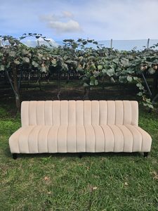 CARAMEL PLUSH LOUNGER - Event Hire - Twelve Tables