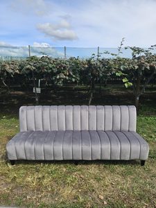 STEEL PLUSH LOUNGER - Event Hire - Twelve Tables