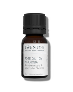 Pure Organic Essential Oils: Rose 10% in Jojoba - Pure Organic Essential Oil 10mL