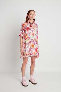 Fabrics Trims Viscose: Valentine dress - Cream