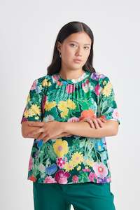 Fabrics Trims Viscose: Constellation tee - Green