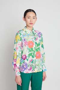 Fabrics Trims Viscose: Hyper reality shirt - Cream