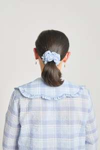 Made In Te Whanganui A Tara: Mini scrunchie - Blue