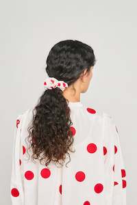 Made In Te Whanganui A Tara: Mini scrunchie - Red