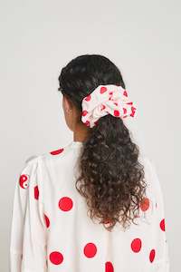 Oversized scrunchie - Red