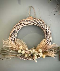 Dried Flowers: Rattan Wreath