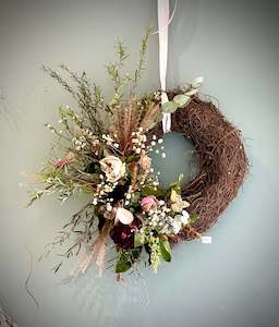 Dried Flowers: Rose Wreath