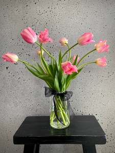 Vase of Tulips – fresh flower arrangement