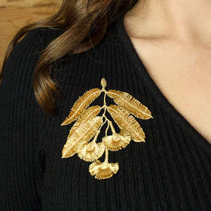 Gifts: Eucalyptus brooch