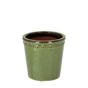Green Terracotta Pot 15cm