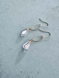 All Earrings: Twoon pink droplet earrings