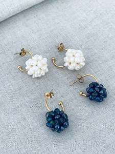 All Earrings: Westwood cluster pearl earrings