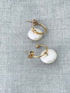 Yurman Saucer pearl earrings