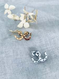 Equestrian: Forge and form horseshoe earrings