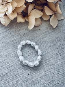 All Rings: Vegan Pearl Stack Ring