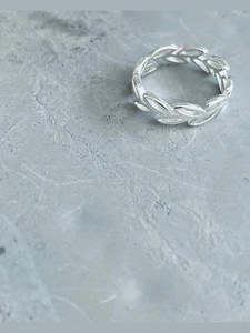 Sterling Silver Adjustable OLIVE Ring