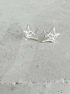 Origami Bird Studs