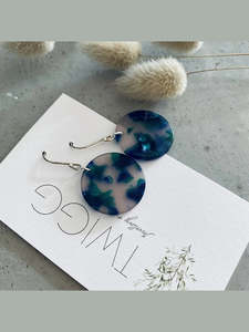 All Acrylic: Tortoiseshell Disc Earrings - are all of the ones pictured 23mm