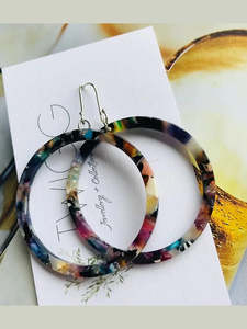 All Acrylic: Infinity Acrylic Multi Earrings - need size