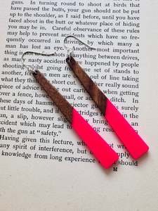 24x Acrylic + wood resin Sterling Silver Earring Mix