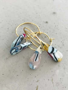 Phylis Resin Tear Earrings