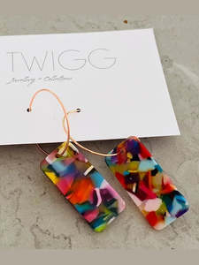 All Acrylic: Be Bold Creole Hoop Earrings