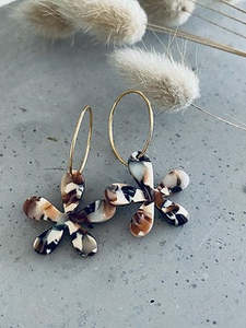 Star Anise Acrylic Earrings