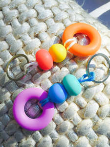 All Silicone: Silicone Brights Keyring