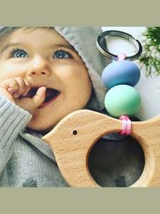 All Silicone: Little Birdie Keyring