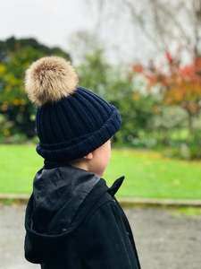 Wool Blend Pom Pom Hats